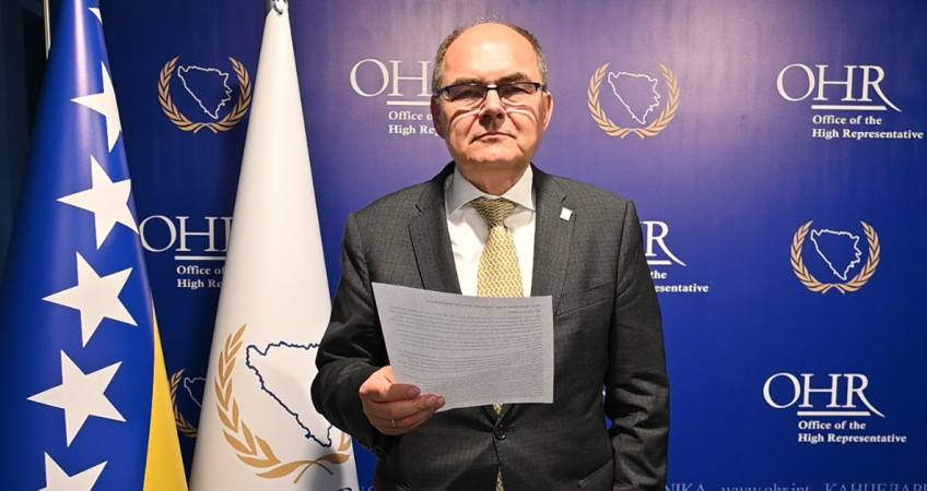 OHR kao nijemi promatrač loših trendova nije dobar za BiH